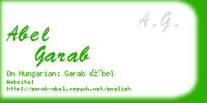 abel garab business card